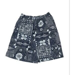 Orvis Hawaiian Print Shorts‎ Elastic Waist Casual Summer Beach Mens XL